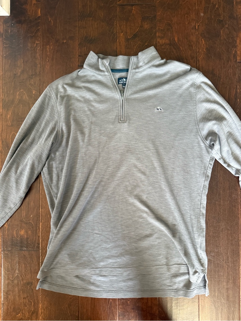 Fish Hippie Men’s Gray Quarter-Zip Sweater